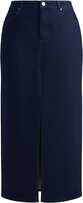 Plus Size ComfortDenim Maxi Skirt