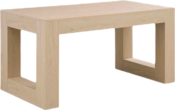 Farmhouse Dining Table for 4-6, Rectangular, Sturdy Wood Legs, Easy Assembly