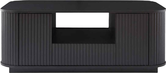 Modern Oval Coffee Table with Drawers