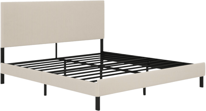 King Bed Frame Bandaged Headboard