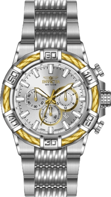 Men's 49901 Bolt Quartz VD53 Brass Dial Watch