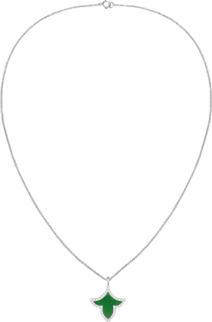 Onyx Inlay (3/4 ct. t.w.) & Lab-Grown White Sapphire (1/3 ct. t.w.) Pendant Necklace in Sterling Silver (also in Jade Inlay)