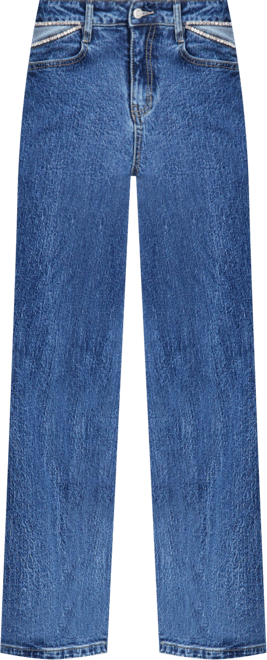 Women's Rhinestone Embellished Wide Leg Jeans, Macy's Exclusive