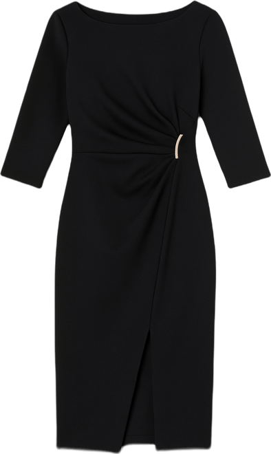 Women's Embellished Pleated-Side Dress