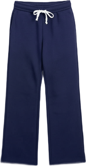 Juniors' High-Rise Fold-Over-Waist Fleece Pants