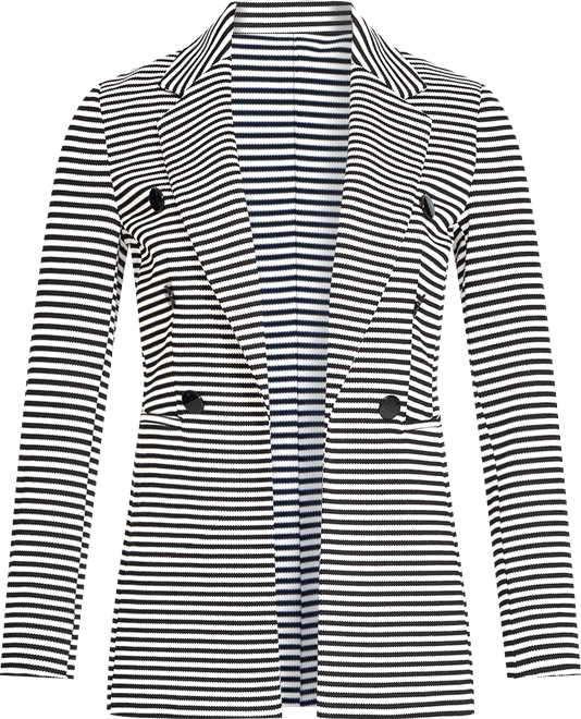 Women's Faux Double-Breasted Notch-Collar Jacket