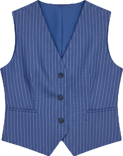 Women's Pinstripe V-Neck Vest, Macy's Exclusive