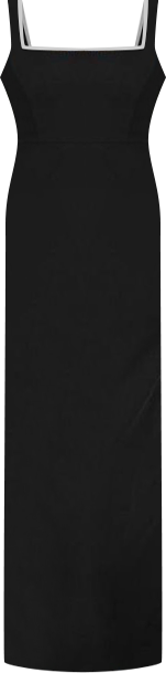 Women's Square Neck Maxi Dress with Rhinestones