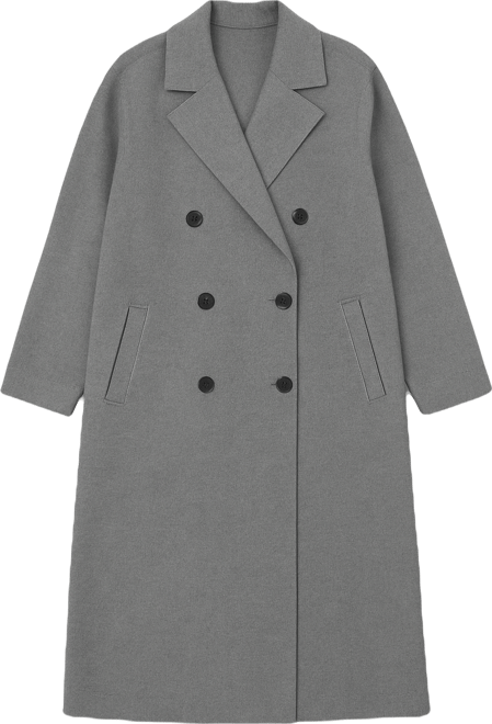 Women's Cashmere Double Breasted Long Coat