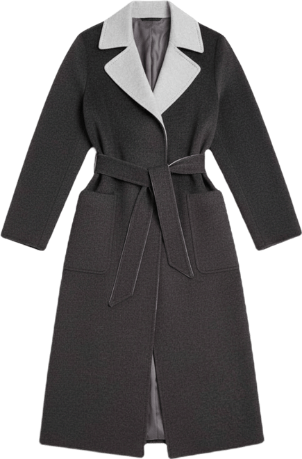 Women's Cashmere Belted Wrap Coat