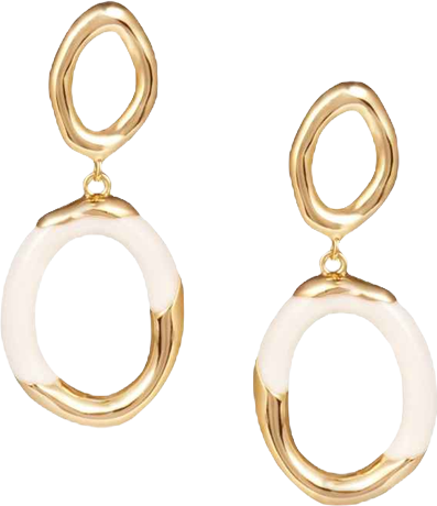 Time Ripples Round Earrings