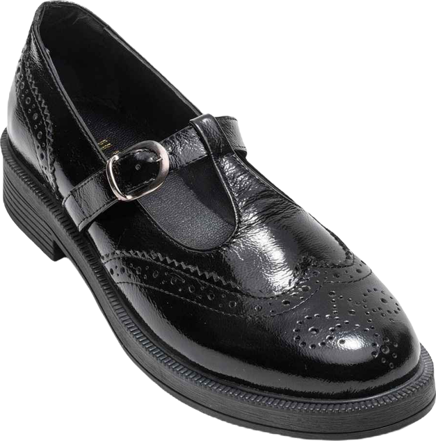 Women Janney Leather Strap Loafers