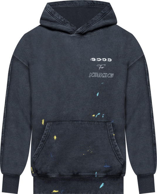 Women's Nevada Black Paint Relaxed Hoodie