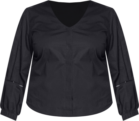Plus Size Saint-Honore Poplin Blouse