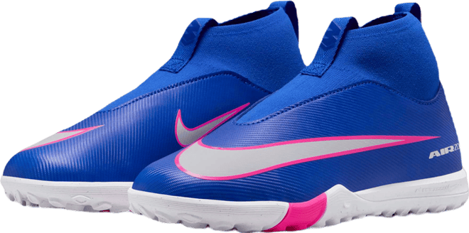 Nike Jr. Mercurial Superfly 10 Academy รองเท้าฟุตบอลหุ้มข้อสูงเด็กเล็ก/เด็กโตสำหรับพื้นสนามหญ้าเทียมสั้น