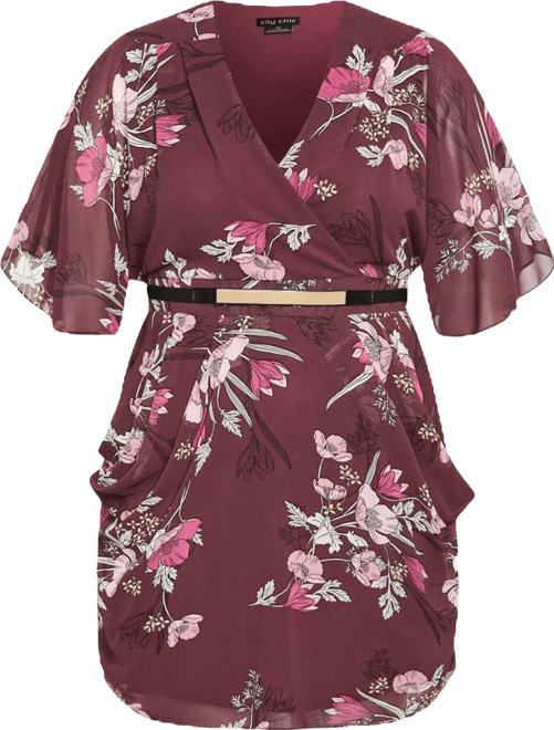 Plus Size Lila Mini Dress