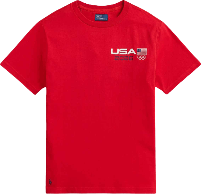 Boys' 8-20 Team Usa Graphic Print Crewneck T-Shirt