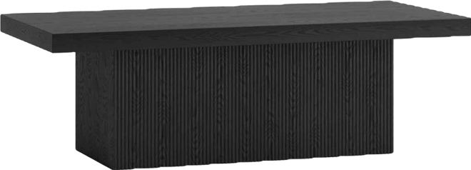 Torren 48" Wide Rectangular Fluted Coffee Table