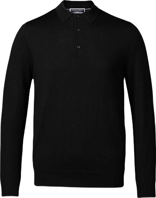 Men's Merino Wool Polo Sweater