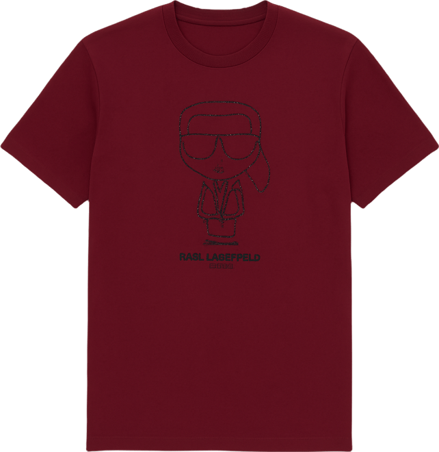 Men's Rhinestone Outlined Karl Tee