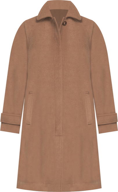 Women's Melton Coat Teddy