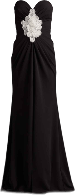 Women's Sirota Center-Front Ruffle Gown