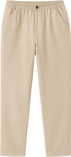 Women's Plus Size Straight-Leg All-Cotton Denim Pull-On 7-Day Elastic-Waist Jeans