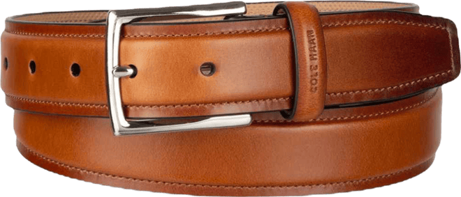 Men's Classic Burnished Edge Dress Belt