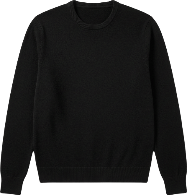 Men's Wool Round-Neck Sweater