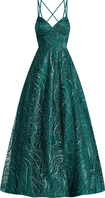 Juniors' Embellished Sweetheart Gown