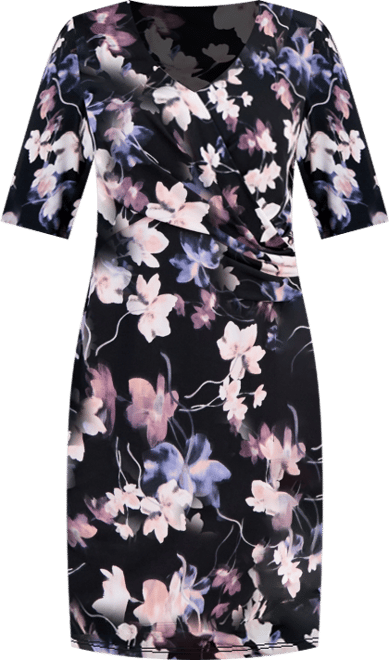 Petite Half-Sleeve Sheath Dress