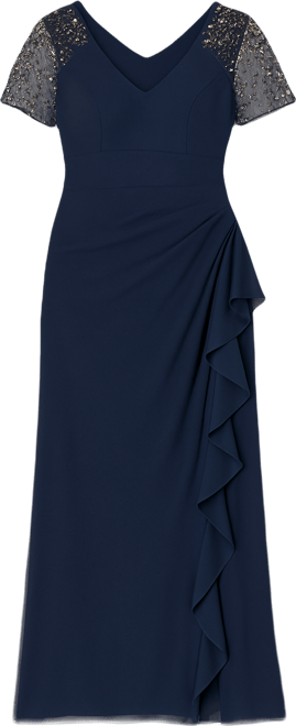 Women's Beaded V-Neck Dress