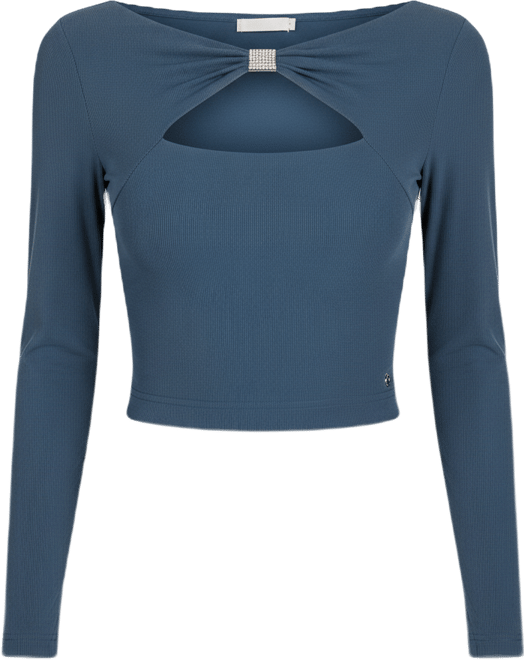 Women's Long-Sleeve Milena Front Bow Top