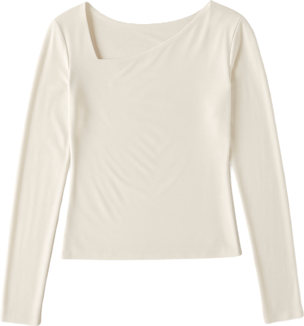 Women's Long-Sleeve Asymmetrical Areiah Top