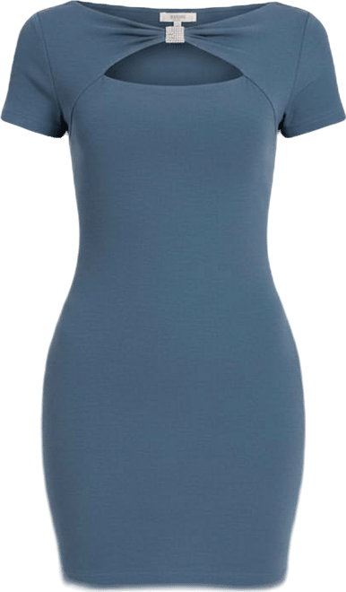 Women's Short-Sleeve Boat Neck Milena Mini Dress