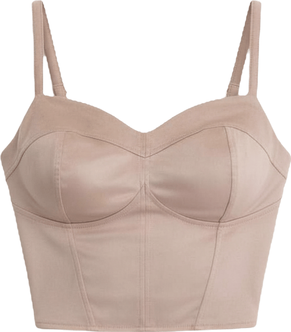 Women's Nunzia Faux-Suede Corset Top