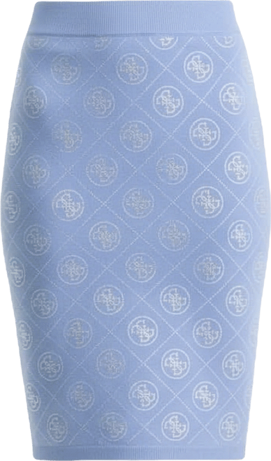 Women's Rhinestone 4G Sweater Skirt