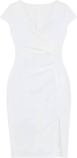 Women's Shapewear Modal Slimming Lace Trim Henley Tank Maxi Dress