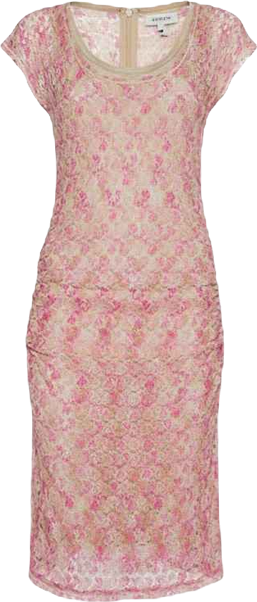 Women's Knit Ruched Sleeveless Midi Dress