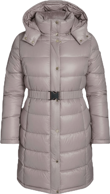 Women's Stand Collar Belted Puffer Coat