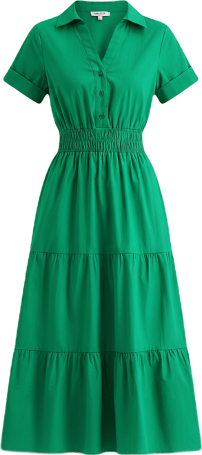 Be by CHETTA B Womens Short Sleeve Drop Shoulder Maxi Dress, Color: Kelly  Green - JCPenney