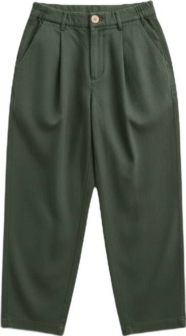 Women's Pleated Barrel-Leg Ankle Pants, Macy's Exclusive
