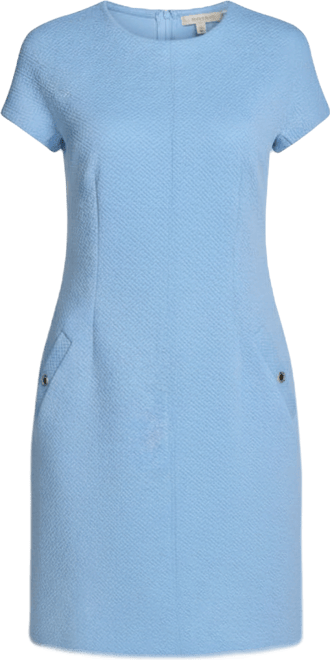 Petite Short-Sleeve Knit Shift Dress