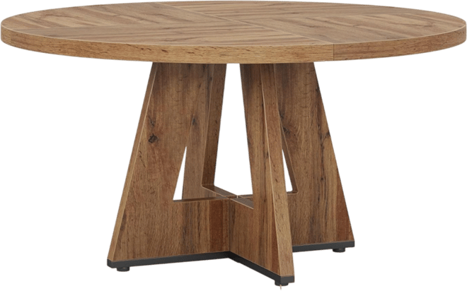 Round Dining Table for 4, 47 Inch Wide