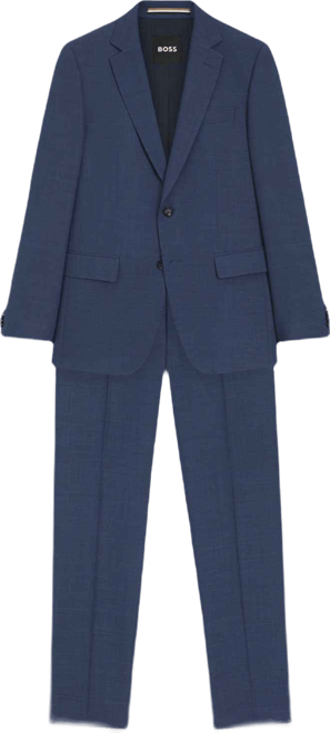 Boss by  Men's Micro-Patterned Stretch Cloth Two-Piece Slim-Fit Suit