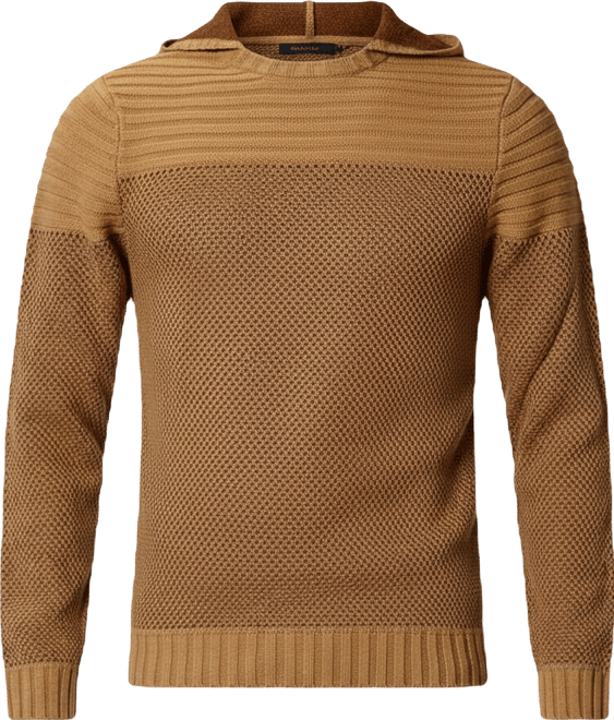 Men's Men's Hive-Jacquard Knit Hooded Sweater