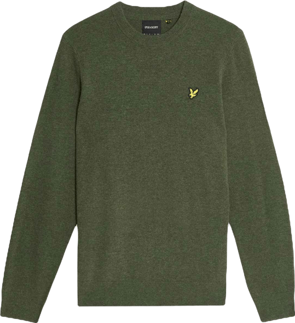 Men's Lambswool Blend Crew Neck Sweater