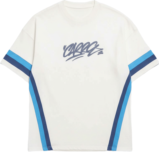 Men's Graffiti Waffle T-Shirt Off White