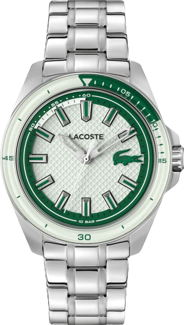 Men's Capbreton Silver Tone Stainless Steel Bracelet Watch, 43mm