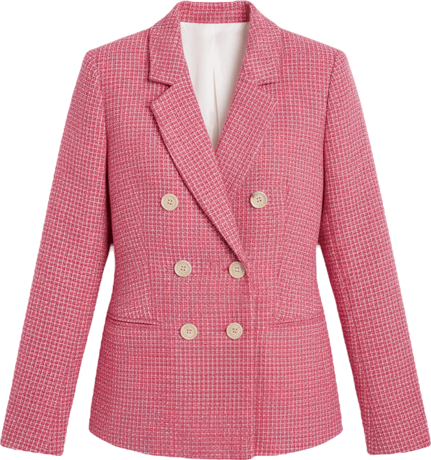 Women's Double-Breasted Collared Jacket